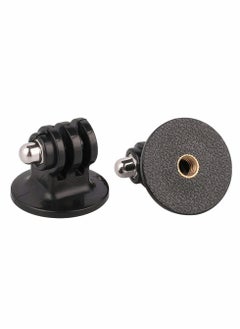 KASTWAVE Tripod Adapter Mount with 1/4" Screw Camera, Compatible action camera 7 6 5 4 3 3+ 2 1 Session Black Silver for SJ4000, forSJ5000 Xiaomi Action Cameras  - Image 2