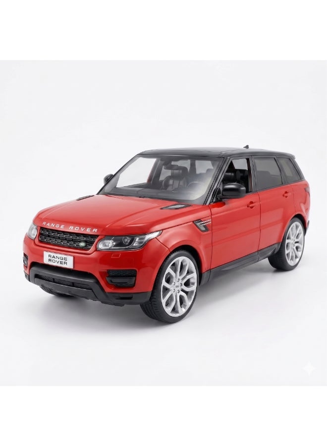 RW Land Rover Range Rover Sport Remote Control Car 1:14 Scale 2.4GHz RC SUV Toy with Lights, Rechargeable 6V Battery, Realistic Design, Multi-Directional Control,  Colors for Kids 6+ RED - Image 1