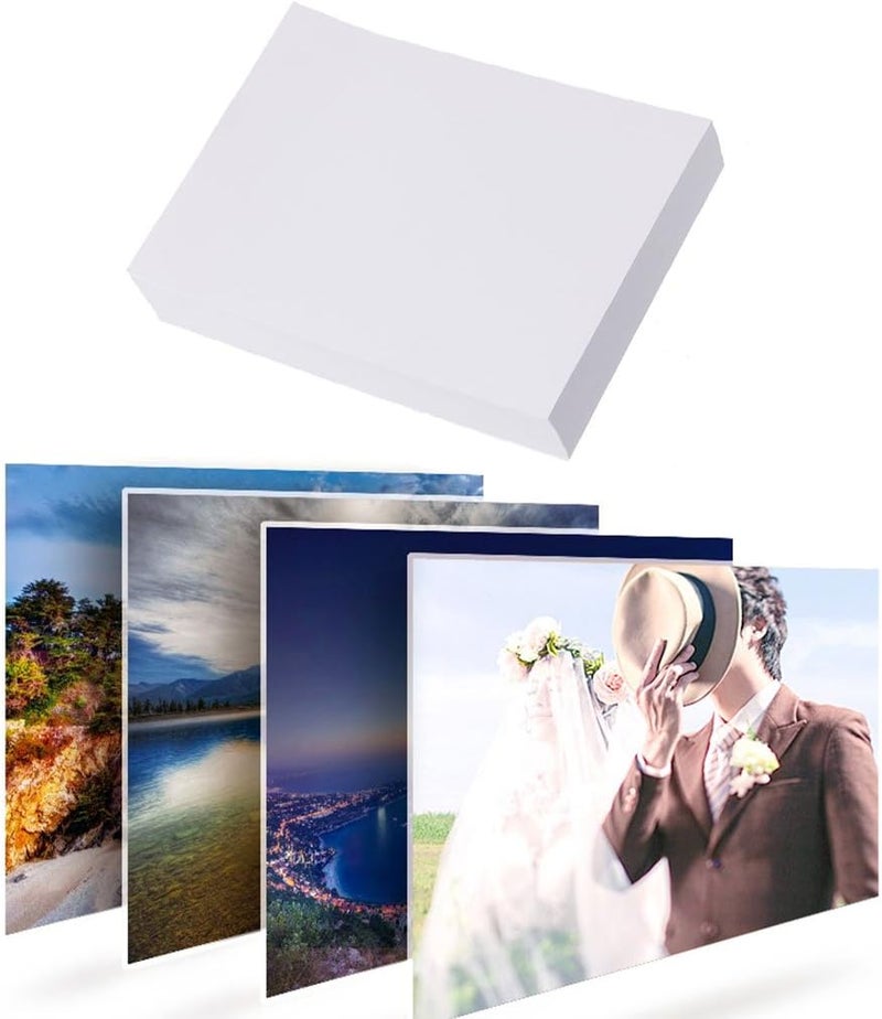 AUDBUA 100 Sheet Glossy 7" 5R/5" 3R Photo Paper for Inkjet Printers Photographic Graphics Output (3.5" x 5") - Image 3