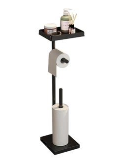 Halamine Toilet Paper Holder Stand ,Free Standing Toilet Paper Storage Holder,Bathroom Floor Standing Toilet Roll Dispenser  - Image 4