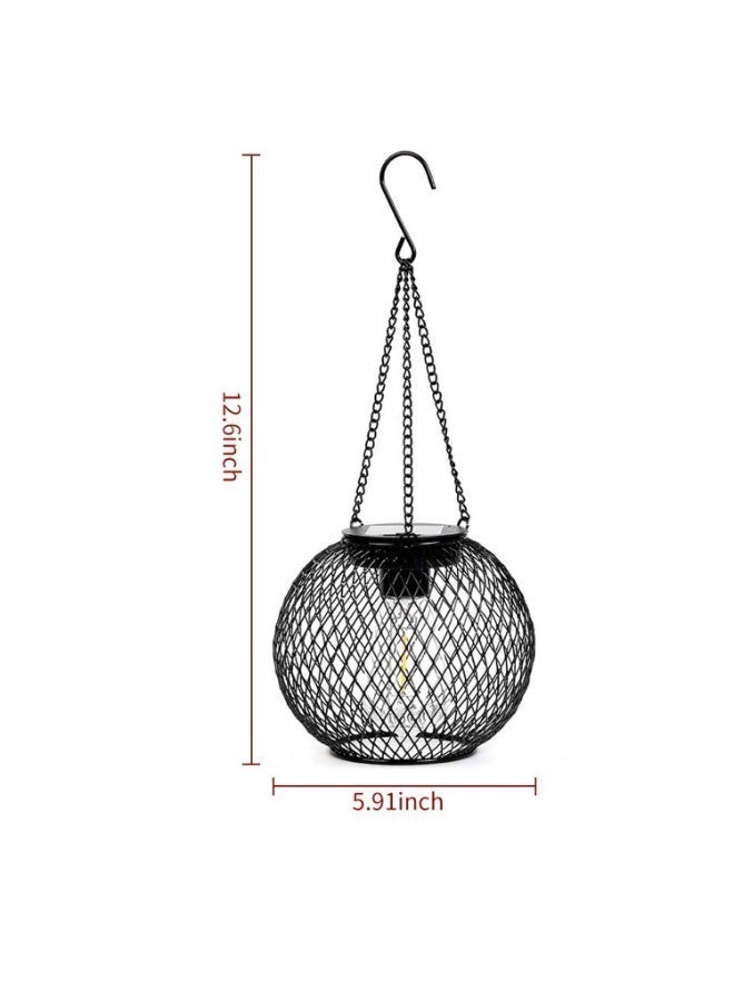 Solar Lantern Outdoor, Upgraded Hanging Solar Lights Outdoor Garden Metal Hanging Lanterns,Decorative Lighting Solar Powered Waterproof Tree Lantern,for Garden Yard Patio Pathway, 2 Pack - Image 5