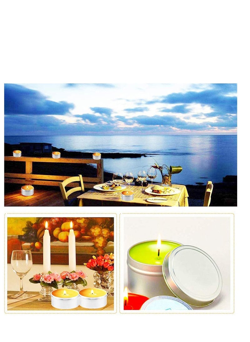 Metal Tins Cans, Bulk Storage Aluminum Jars, Round Food Tins Screw Top Refillable Containers for Storing Spices, Candies, Lip Balm, Candles Arts & Crafts - Image 4