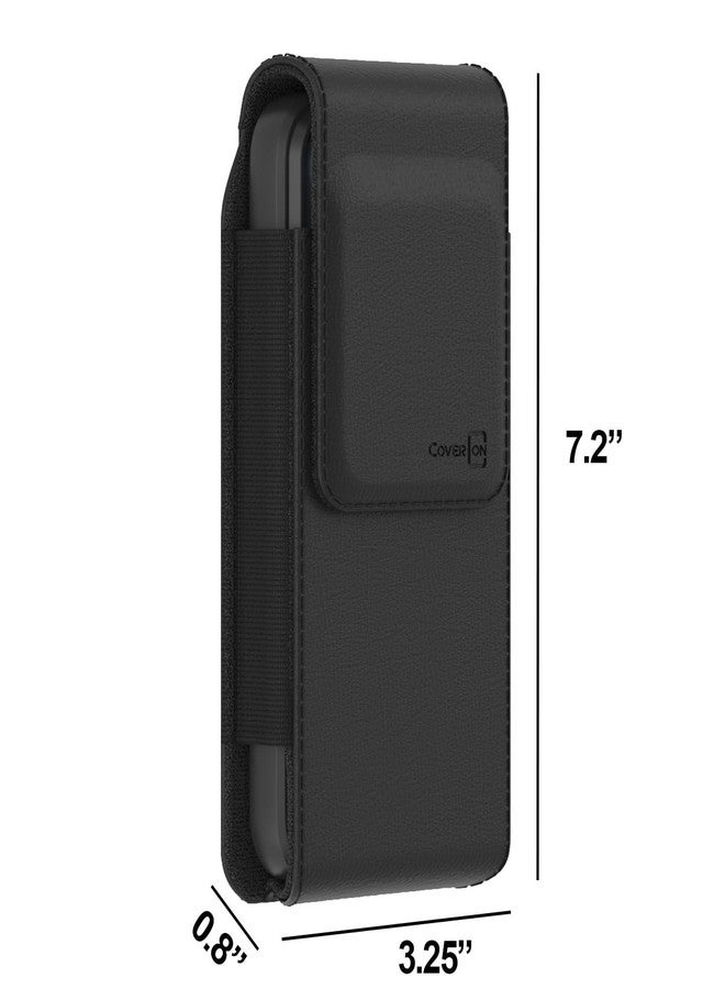 كفر أون جراب CoverON لهواتف T-Mobile Revvl 8 7 6 و Cricket Outlast Magic 2 و Icon 6 5 4 3 2026 و AT&T Motivate Pro و Propel 3 2 و Boost Summit و Celero5G SC 5G، جراب جلدي عمودي مع مشبك حزام (مع الجراب). - Image 5