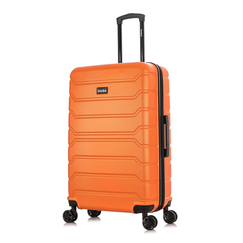 InUSA TREND Luggage with Spinner Wheels | Durable Lightweight Hardside Suitcase, Travel bag with Handle and Trolley, 28-Inch Large Checked luggage | Orange - Image 1