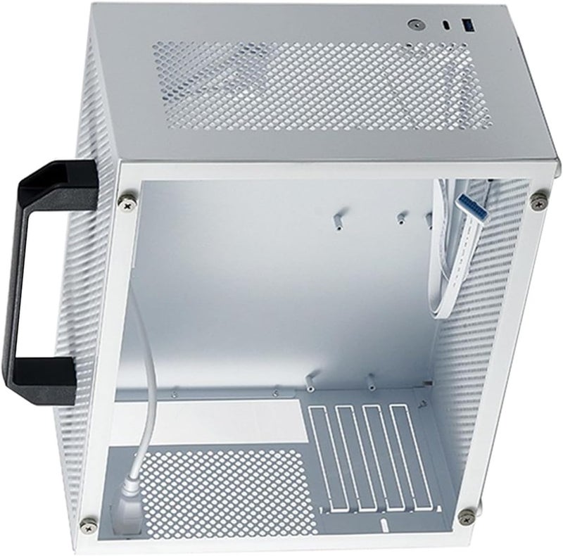 ITX PC Case, 335MM GPU Support Compact Computer Case, ITX Gaming with Removable Handle 6 Fan Mounts Acrylic Panel for Gaming Office - Image 3