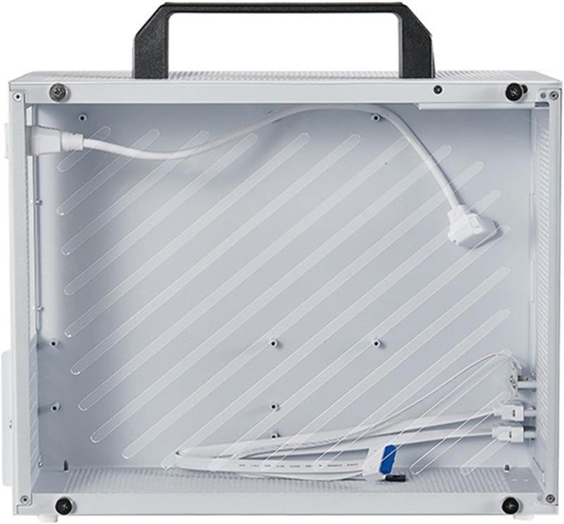 ITX PC Case, 335MM GPU Support Compact Computer Case, ITX Gaming with Removable Handle 6 Fan Mounts Acrylic Panel for Gaming Office - Image 1