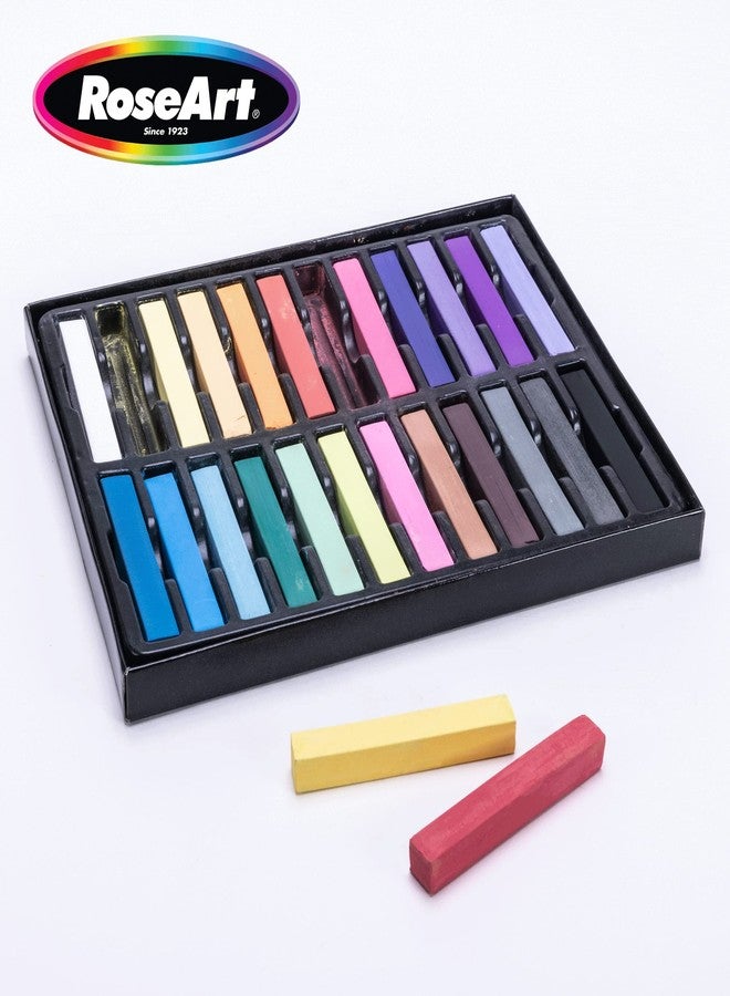 RoseArt Premium 24ct Long Soft Pastel Stick Set for Professionals - Pigment Rich, Full Size Pastel Sticks Vivid Colors - Image 5