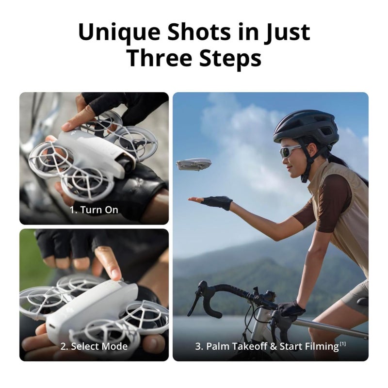 dji دي جي آي نيو، طائرة مسيرة صغيرة بكاميرا 4K UHD للبالغين، طائرة ذاتية الطيران تزن 135 جرام تتبعك، إقلاع من الكف، تتبع الموضوع، لقطات سريعة، فيديو مستقر، واقي مروحة مدمج (بدون وحدة تحكم) - Image 2