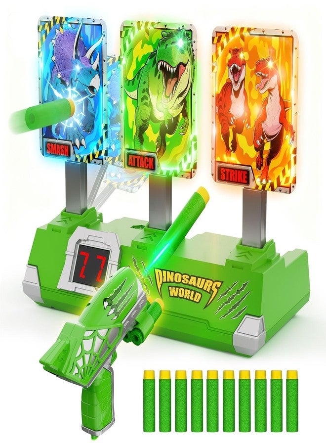 Tqeieu Toys for Boys Age 3-12, Kid Toys, 3 Dinosaur-Themed & 3 Dino Flashing Lights & Dino Claw Launcher, Fun Auto Reset Electronic Scoring Game with Sounds,3 4 5 6 7 8 9 10 11 12 Year Old Boy Birthday Gifts - Image 1