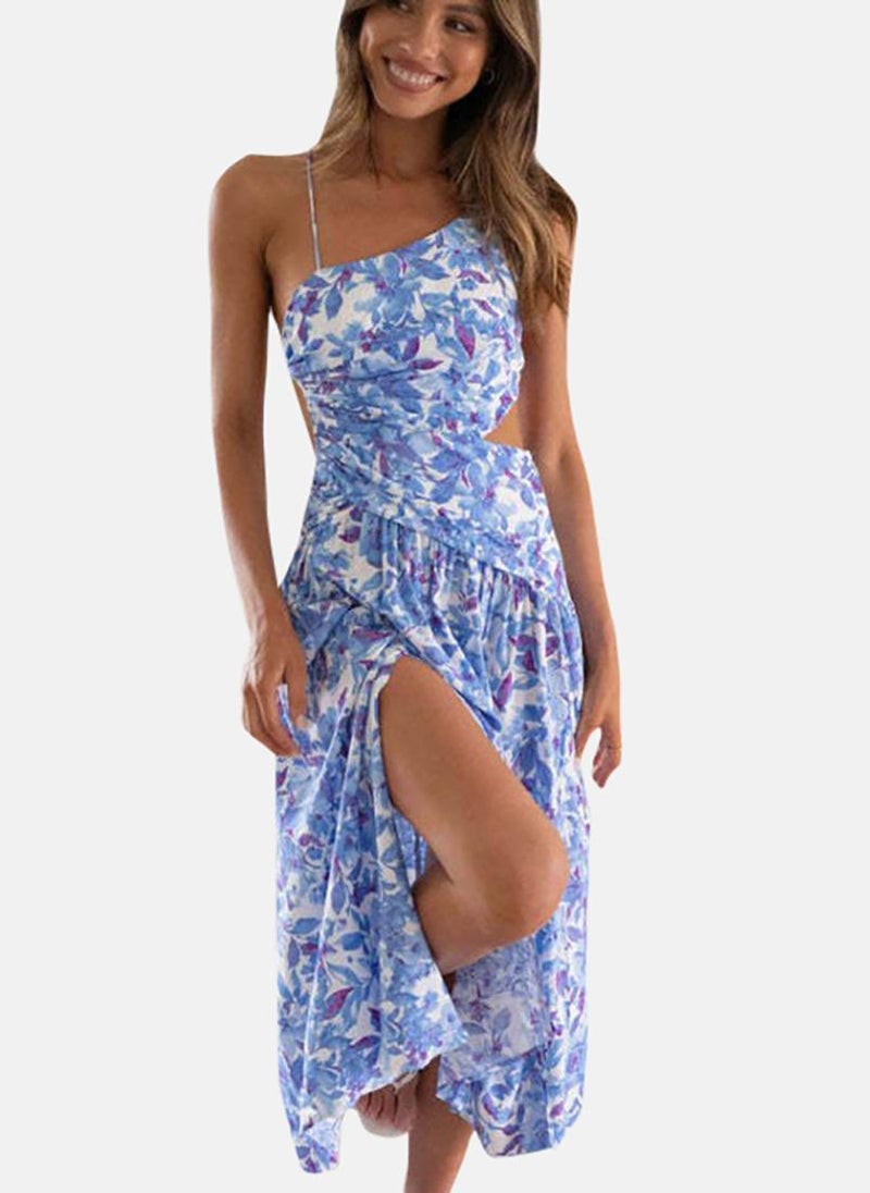 YUNIQEE Floral One-Shoulder Dress  - Image 1