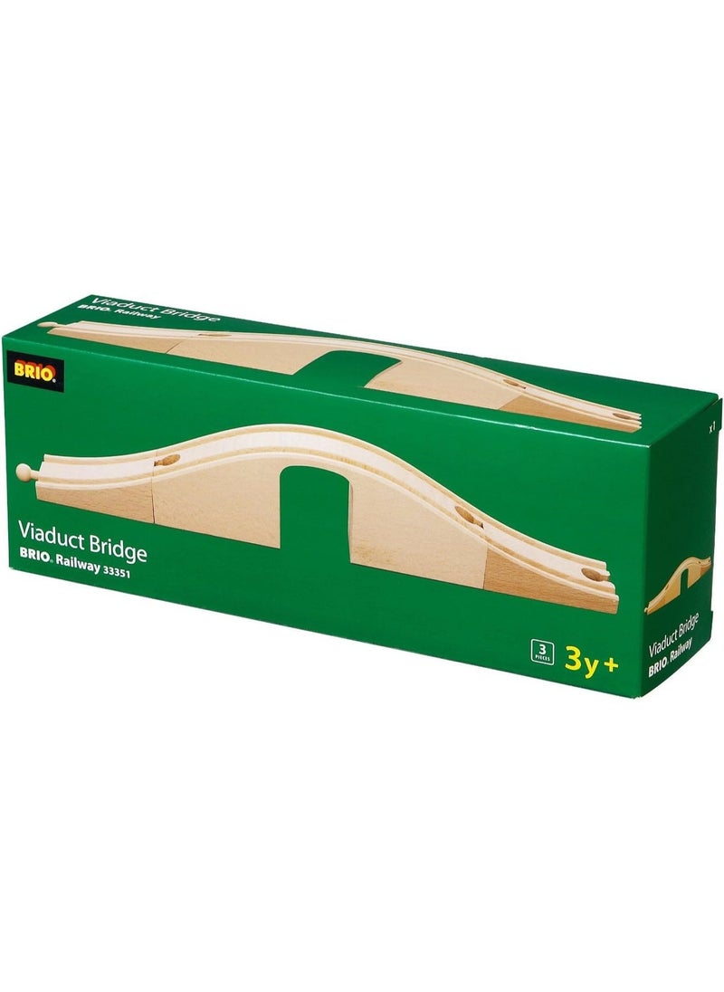 Brio BRIO World 33351 - Viaduct Bridge | 3-Piece Wooden Toy Train Set Accessory | Ideal for Kids Ages 3 and Up | FSC-Certified Wood | Compatible with All Train Sets  - Image 1
