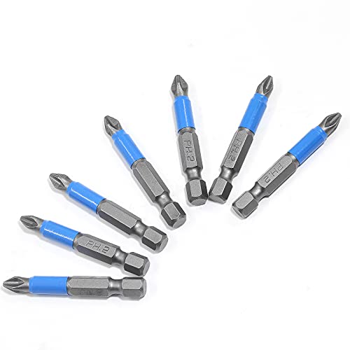 Uenhoy 10 Pcs Magnetic Phillips Screwdriver Bits Set 2 Inch Long Anti Slip Phillips Bits #2, 1/4 Inch Hex Shank (PH2 x 50MM) - Image 4