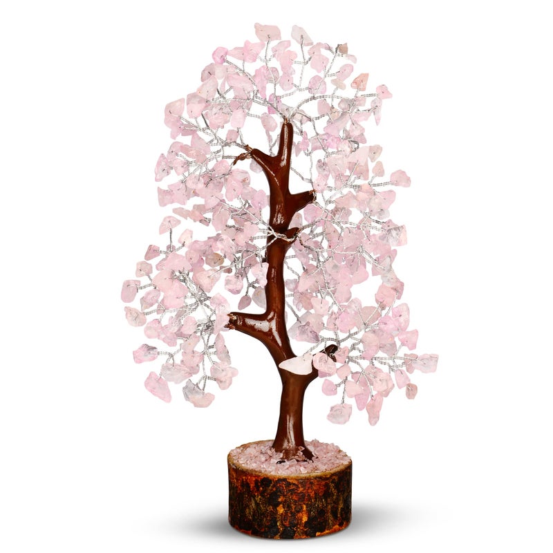 PYOR Rose Quartz Tree  Pink Office Decor  Spiritual Gifts For Women  Rock Tree  Pink Quartz Crystal  Aesthetic Room Decor  Desk Accessories For Women  Crystal Decor  Tree Of Life Decor  Gemstone  Pink Tree - Image 1