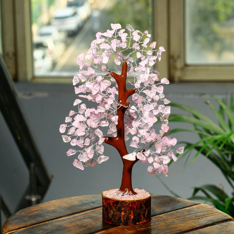 PYOR Rose Quartz Tree  Pink Office Decor  Spiritual Gifts For Women  Rock Tree  Pink Quartz Crystal  Aesthetic Room Decor  Desk Accessories For Women  Crystal Decor  Tree Of Life Decor  Gemstone  Pink Tree - Image 5