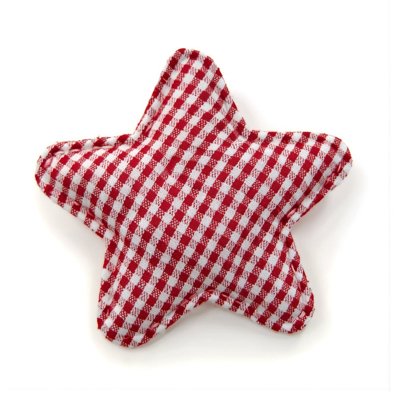 Multi Use Gingham Star Applique Hair Clips Clothing Bag Phone Case Decor - Image 3