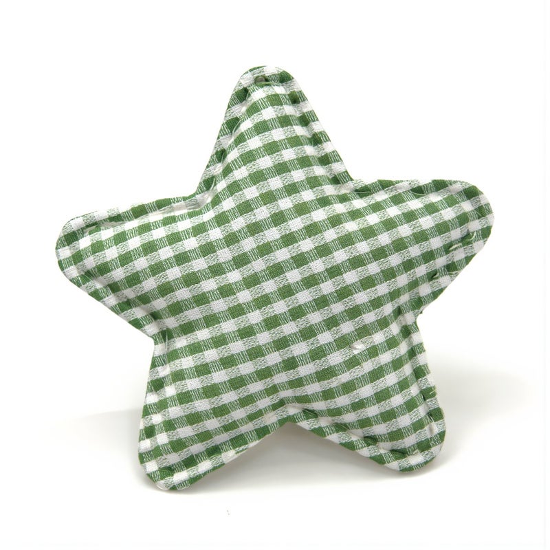 Multi Use Gingham Star Applique Hair Clips Clothing Bag Phone Case Decor - Image 4