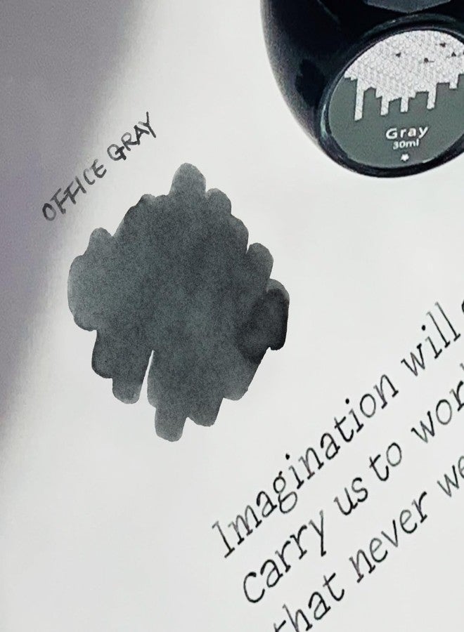 Colorverse Gray | Fountain Pen Ink Bottle |30ml | Dye Based | Office Series - Image 3