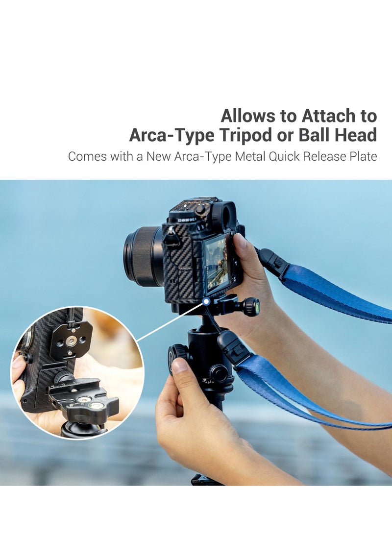 Excefore - For JJC Camera Quick Shoulder Strap, Adjustable Camera Neck Belt Strap with Quick Release Plate, Anti-slip Camera Sling Strap, Suitable for Canon Sony Nikon Fuji Mirrorless Cameras (Blue) - Image 1