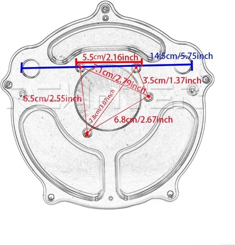 QASULER Motorcycle Chrome Air Cleaner Intake Kit - Image 2