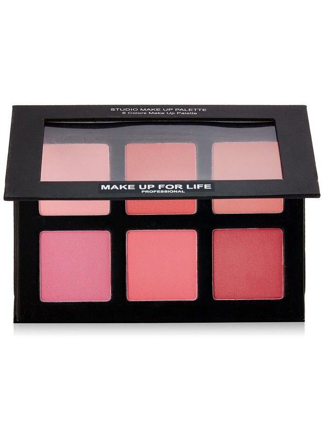 Make Up for Life لوحة أحمر خدود استوديو احترافية 6 ألوان 01 متعددة 25 جرام - Image 1