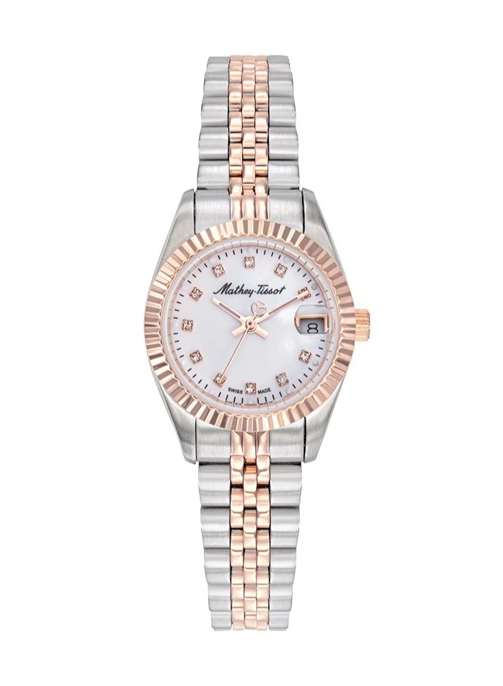 Mathey-Tissot Mathy II Quartz White Dial Ladies Watch D710RA