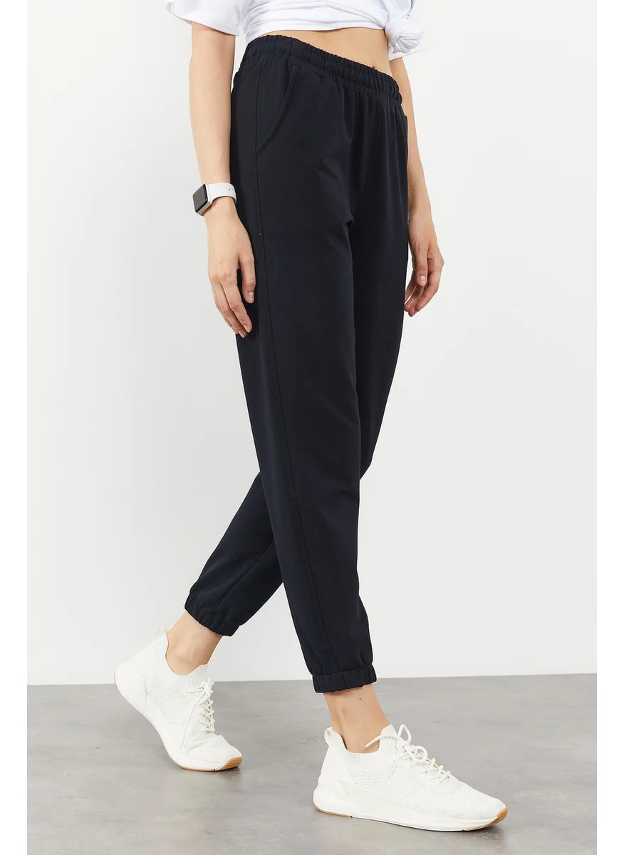 Tommy Life Elastic Leg Classic Navy Blue Women's Tracksuit Bottoms
