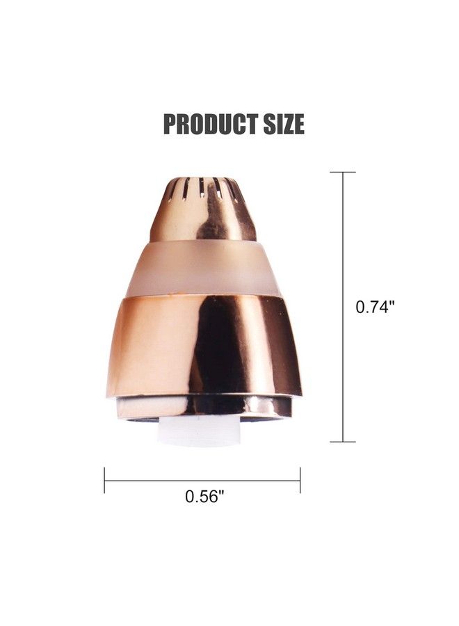 Consio 4 Pack Flawless Replacement Head Facial Hair Removal Tool For Women Smooth Finishing With Cleaning Brush(Rose Gold) - Image 3