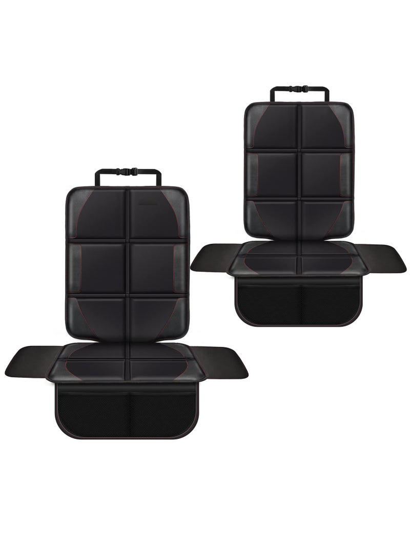 Excefore Car Seat Protector, Large Size, 600D Waterproof Fabric, Thick Padding and Storage Pockets, Child Seat Protection for Babies and Pets (Black 2) - Image 1