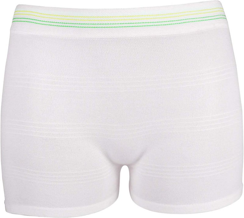 JUNFAN 12 Pack Mesh Underwear Postpartum Must Have Hospital Provide Washable Breathable Undies for Delivery, Surgical,Traveling (L/XL(13-39 in)) White - Image 1