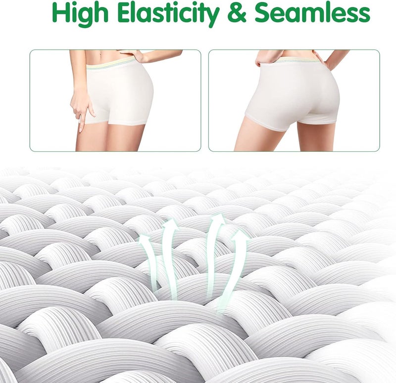JUNFAN 12 Pack Mesh Underwear Postpartum Must Have Hospital Provide Washable Breathable Undies for Delivery, Surgical,Traveling (L/XL(13-39 in)) White - Image 4