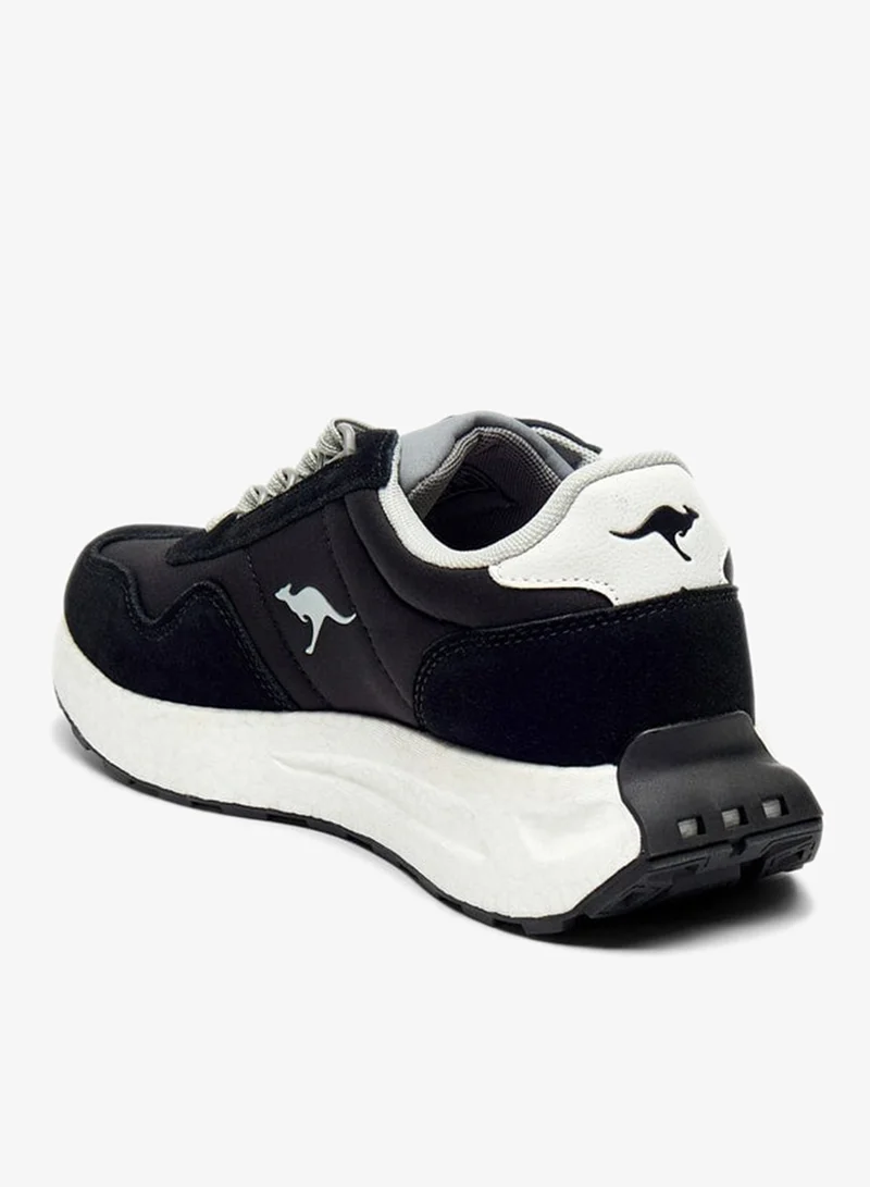 kangaROOS Women's Logo Detail Walking Shoes with Lace-Up Closure