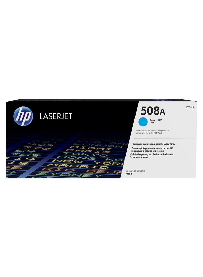 خرطوشة حبر 508A لطابعات ليزر جيت أزرق سماوي