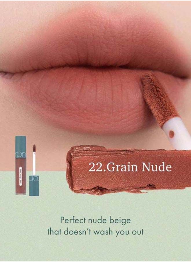 rom&nd Zero Velvet Tint 22 Grain Nude  - Image 3