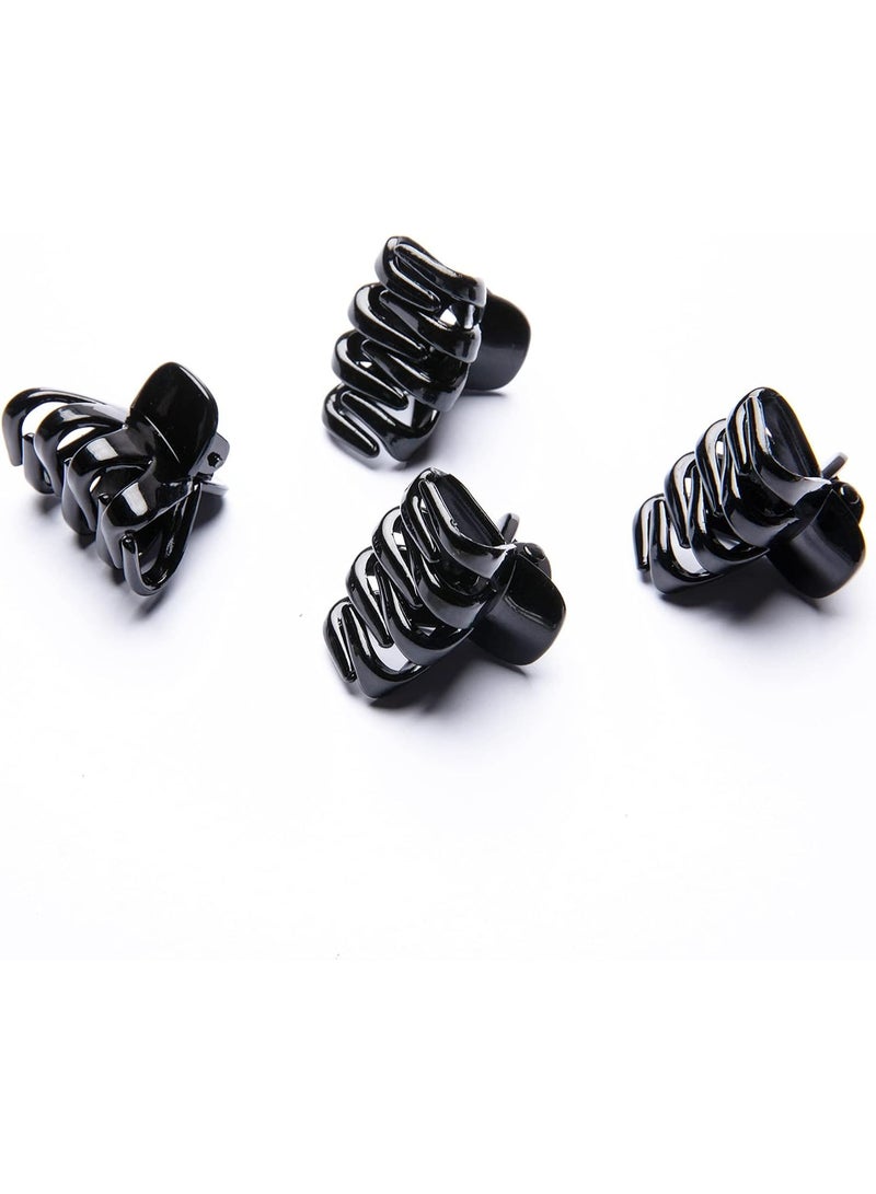12-piece mini hair clip set. Durable plastic hair clips with a professional design for perfect hold and stylish everyday styling. Glossy black finish. - Image 5