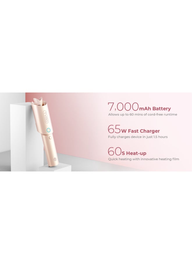 TYMO - Automatic Curling Iron Curlgo Hc520P Pink Gold - Image 1