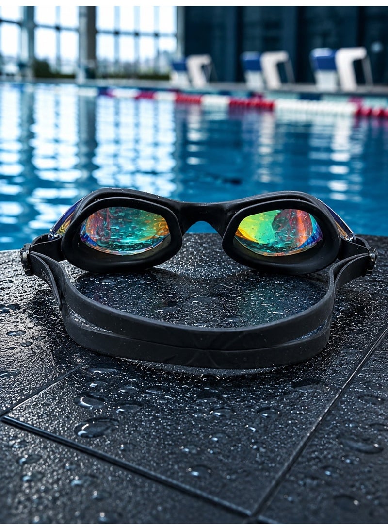 speedo Premium Mirrored Professional Swimming Goggles with Twist Lock Protective Case - Image 2