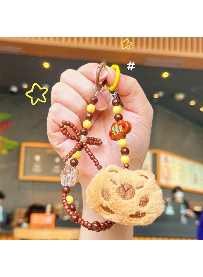Autumn And Winter Creative Plush Doll Mobile Phone Chain Mobile Phone Case Pendant Bag Key Chain Pendant Student Small Gifts Wholesale-Specifications:Kapibala