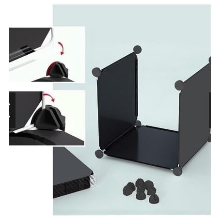 KEEKOS Portable Shoe Rack for Home Plastic with Door,Adjustable Plastic Shoe Rack for Bedroom/Outdoor Waterproof, Shoe Storage Organizer,with Shelves Kitchen Runner Rug (Deep Grey, 4-Layer) - Image 3
