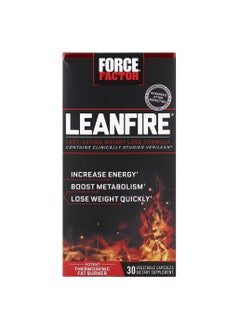Lean Fire Fast Acting Weight Loss Formula 30 Vegetable Capsules