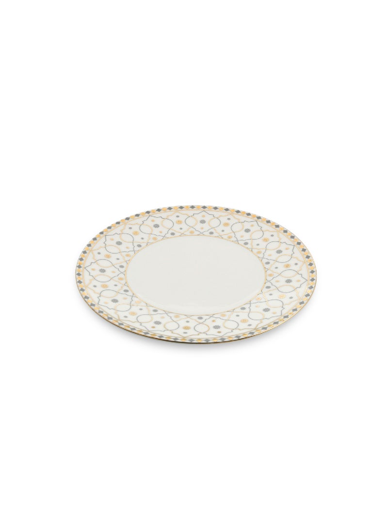 Homesmiths Ramadan  Rosa  Al Andalus Dessert Plate 21 Cm , Moroccan Inspired , Ceramic , Dishwasher Safe , Elegant Design , Perfect For Cakes, Pies, And Pastries - Image 2