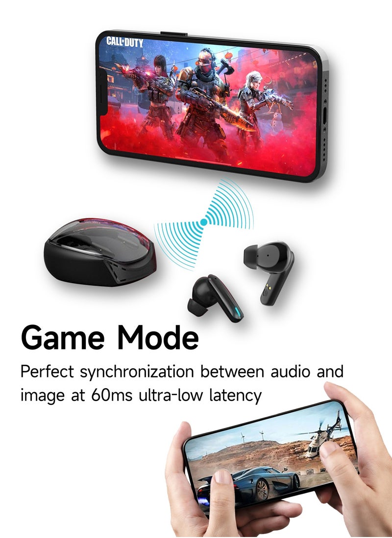 AL-WAHA AL-ZHABIA - Wireless Bluetooth Earbuds 5.3 | 40H Playtime, USB-C Charging Case | IPX4 Waterproof, Noise Cancelling | Compatible with Android, iOS, Phone, Laptop - Image 1