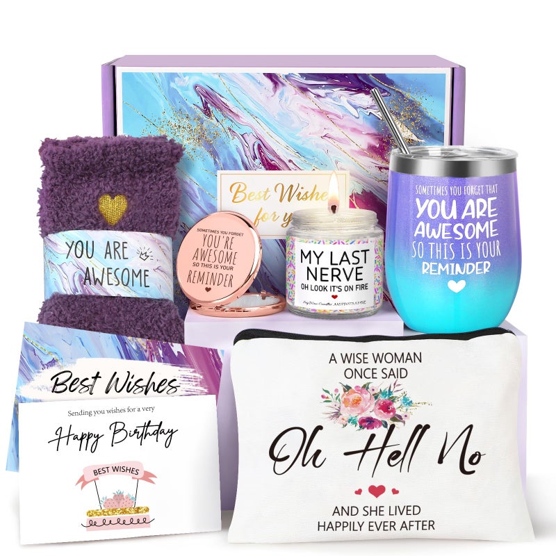 Birthday Gifts for Women Best Friend Birthday Gifts Gifts for Women Happy Birthday Gifts Basket for Women Friendship Gifts Gifts for Friends Female Coworker Sister Mom Her Coffee Mug Birthday