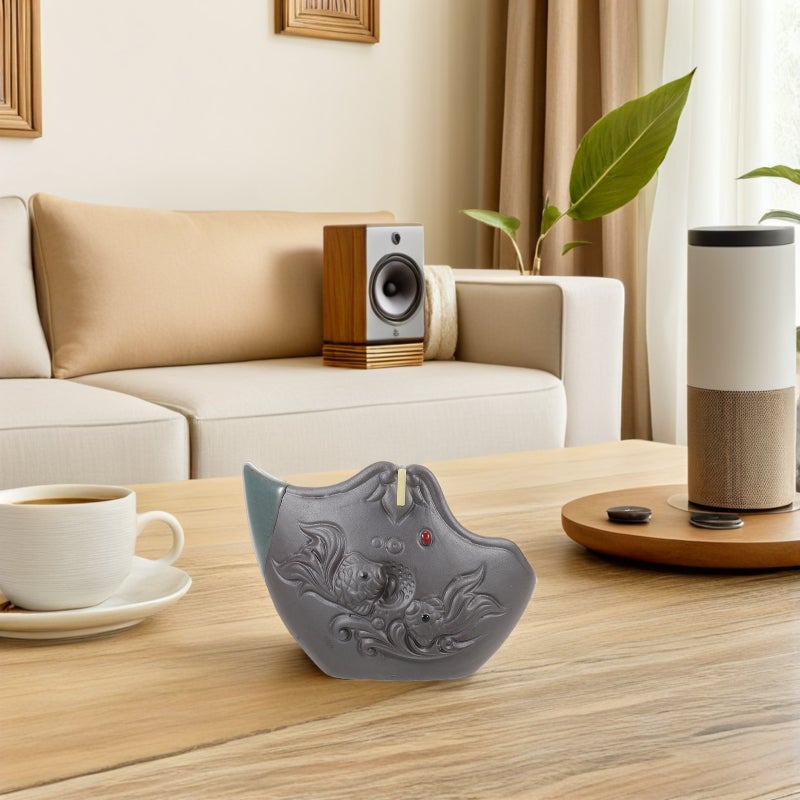 2 Sets Holder: Vintage Ceramic Mosquito Coils Incense Burner with Ash Holder for - Elegant Indoor Incense Burner for Bedroom Living Room Bathroom Kitchen - Image 4