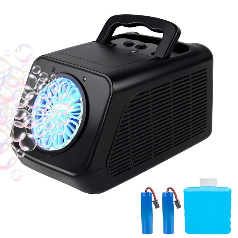 Kizmore Bubble Machine Rotating Bubble Maker for Kids 20000 Big Bubbles Per Minute Bubbles for Toddlers 13 Rechargeable Atomatic Bubble Blower for Indoor Outdoor Party Weeding - Image 3