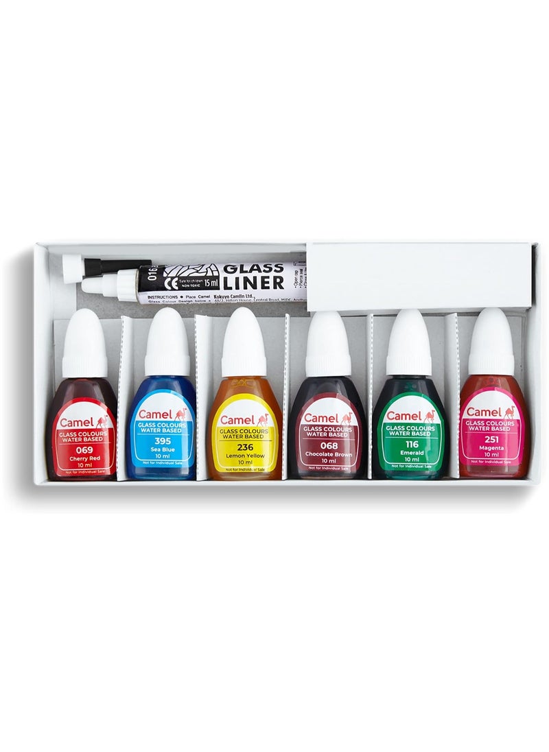 camel Camel Water Based Glass Color - 10ml each, 6 Shades  - Image 2