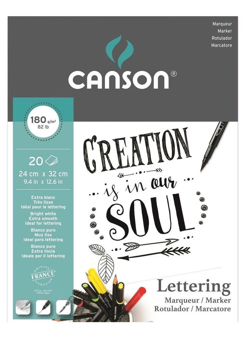 CANSON - CANSON Lettering - Marker-24*32cm-180G - Image 1