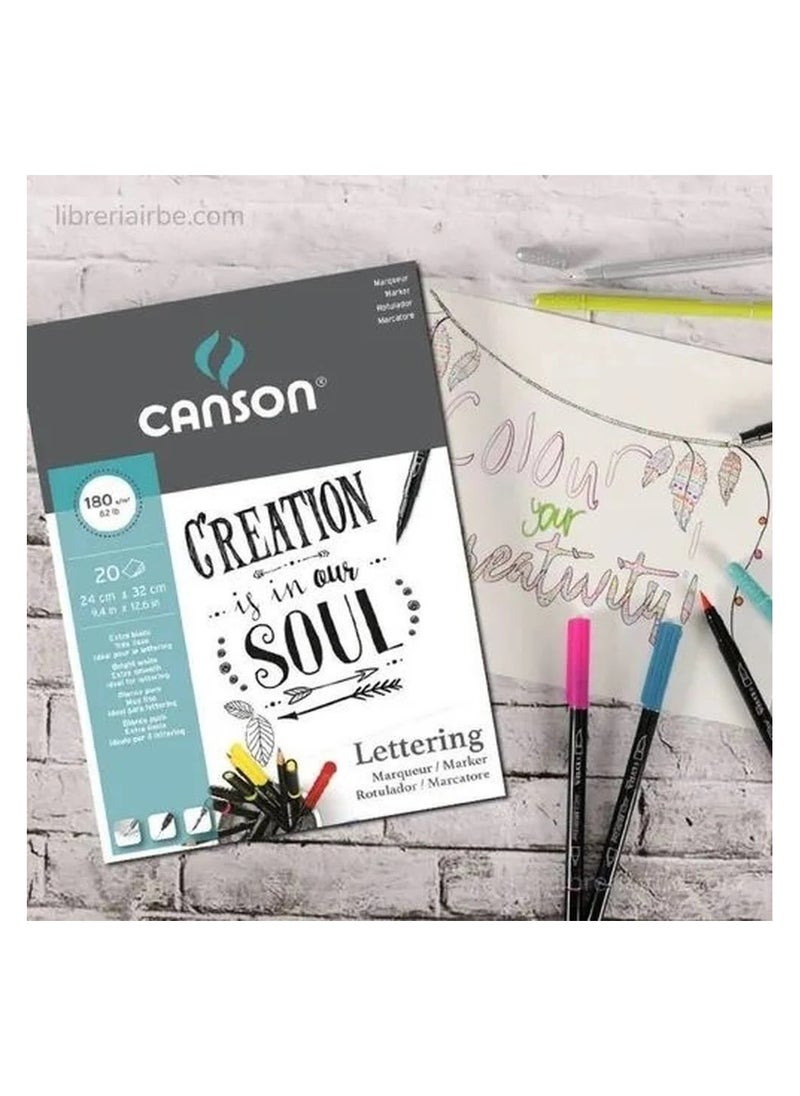 CANSON - CANSON Lettering - Marker-24*32cm-180G - Image 1