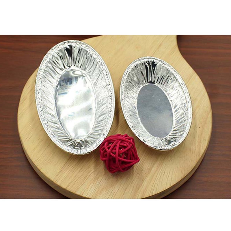 250pcs Disposable Tart Cups Baked Oysters Holder Tartlet Mould Baking Pans (Large Size) - Image 2