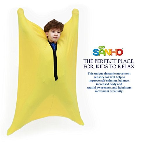 SANHO Dynamic Movement Sensory body SockSmall 35 Years40 L x 27 WGood for Height3540For Autistic Sensory Processing DisordersUpdated VersionYellow - Image 5