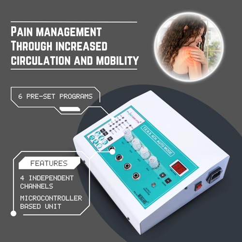 Physiogears Automode 4 Channel Tens Machine for Physiotherapy Tens Auto Mode 4 Channel Euquipment for All Pain Relief Device with One Year Warranty - Image 3